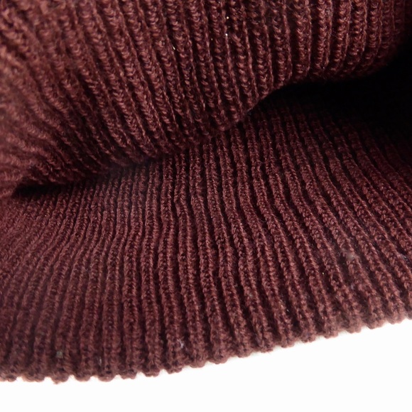 North Face Made in USA Waffle Knit Wool Beanie Hat - Picture 5 of 5